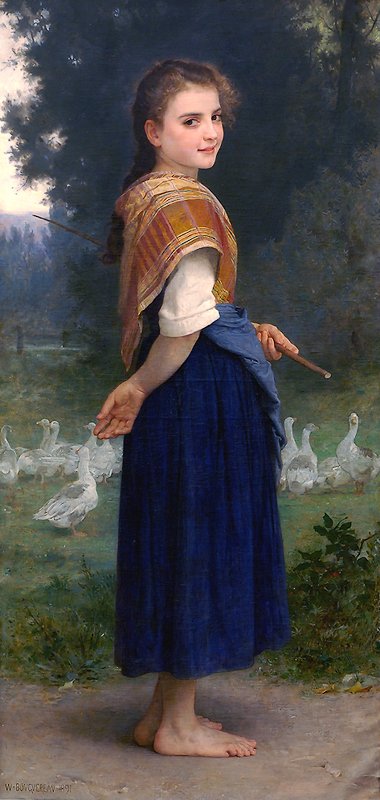 The Goose Girl by William Adolphe Bouguereau